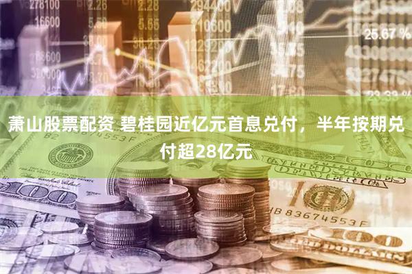萧山股票配资 碧桂园近亿元首息兑付，半年按期兑付超28亿元